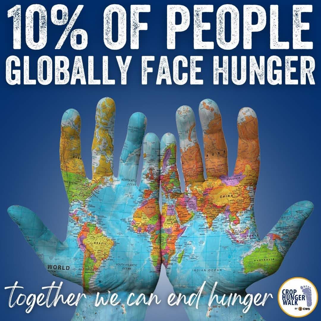 10% of people globally face hunger. Together we can end hunger.