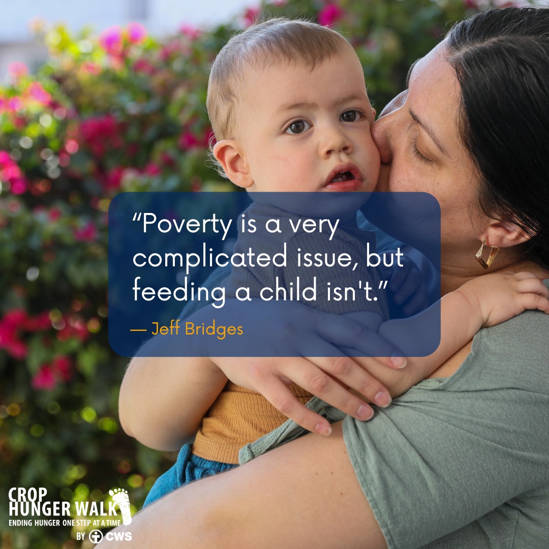 Poverty is a very complicated issue, but feeding a child isn't. -Jeff Bridges