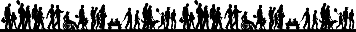 People walking