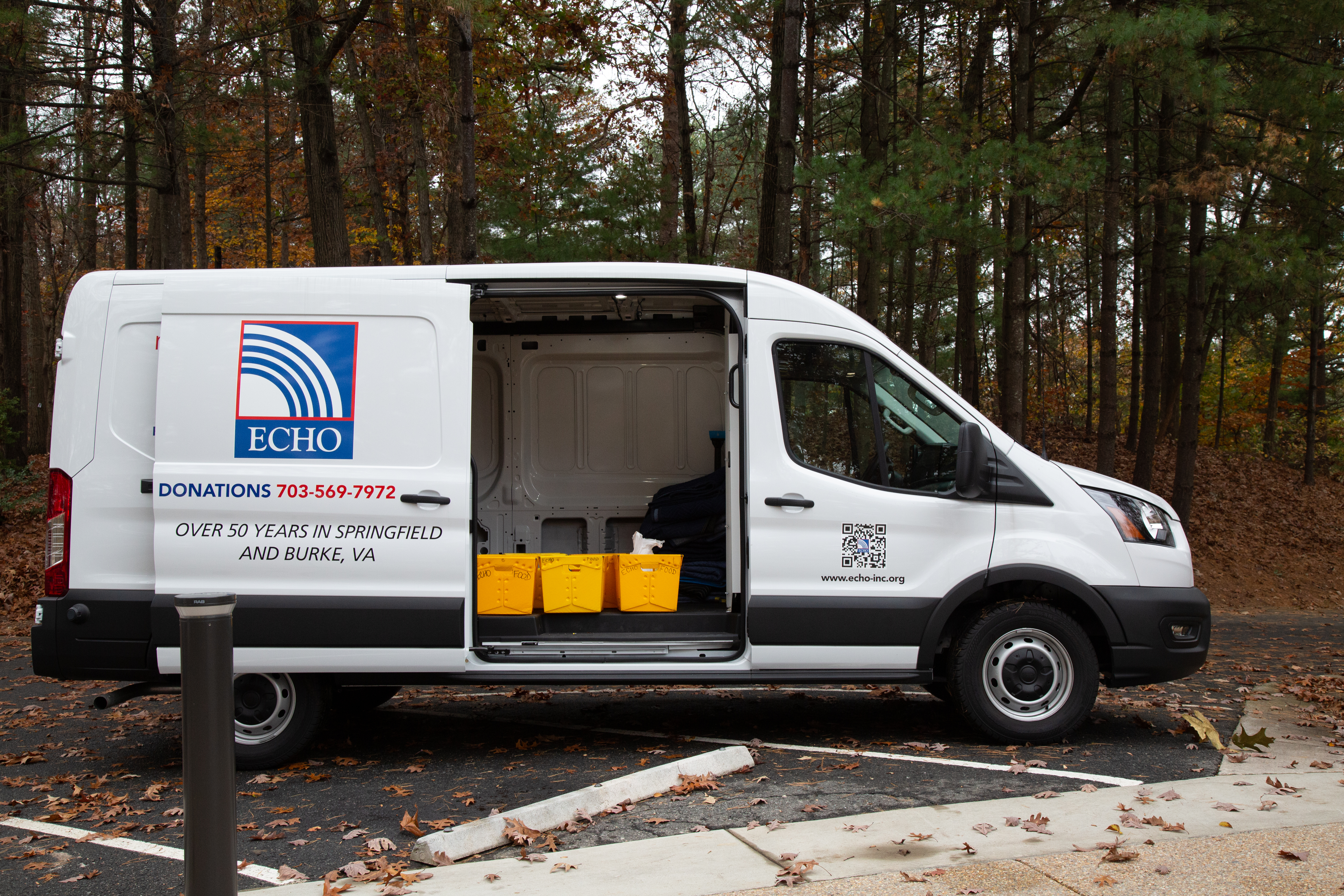 The ECHO truck for food donations.